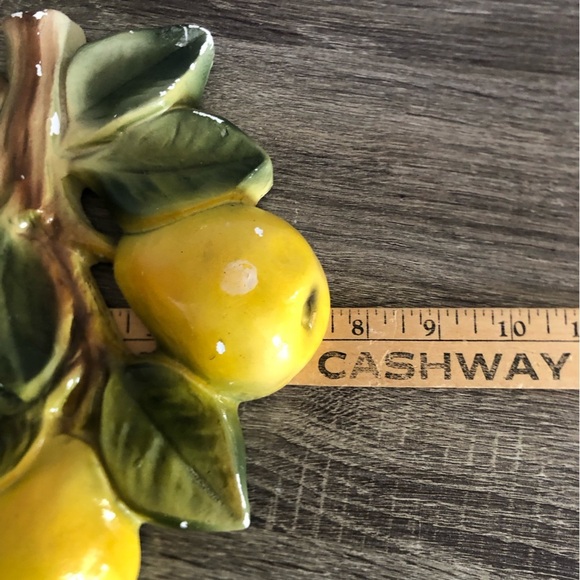 Vtg Yellow Pear Bundle Chalkware Wall Decor - Picture 7 of 15